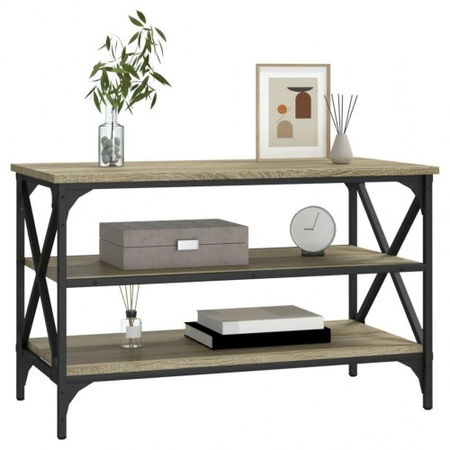 Tv-bord 80x40x50 cm konstrueret træ sonoma-eg