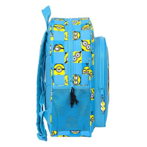 Skoletaske Minions Minionstatic Blå (32 x 38 x 12 cm)