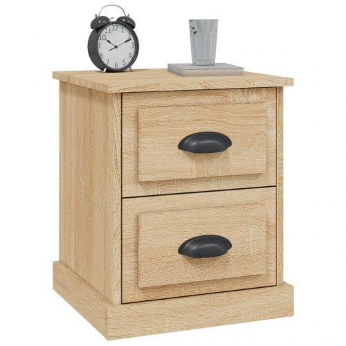 Sengeborde 2 stk. 39 x 39 x 47,5 cm - sonoma-eg