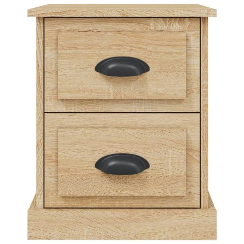 Sengeborde 2 stk. 39 x 39 x 47,5 cm - sonoma-eg