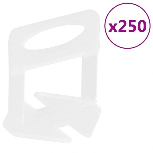 Nivelleringsklips til fliser 2 mm - 250 stk. (PP)