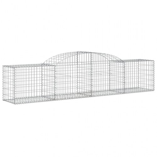 Buede gabionkurve - 12 stk. 300×50×60/80 cm i galvaniseret jern