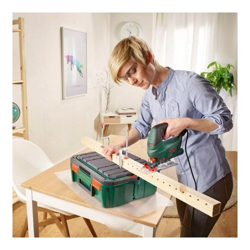 Bosch savbænk/arbejdsbord - grøn, stål, 90 × 90 cm