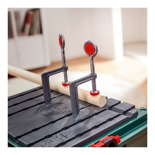 Bosch savbænk/arbejdsbord - grøn, stål, 90 × 90 cm