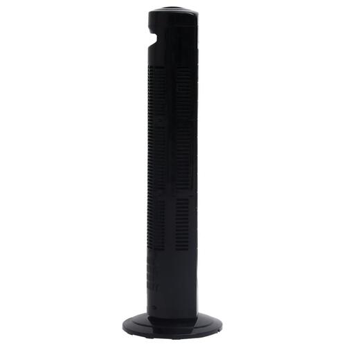 Tårnventilator med timer Φ24x80 cm sort