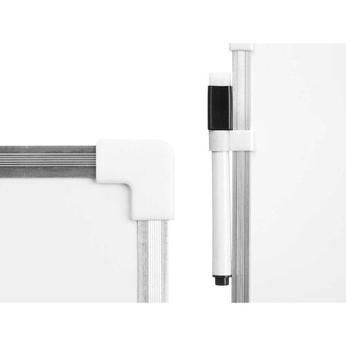 Magnetisk tavle med markør Hvid Aluminium 20 x 30 cm (12 enheder)