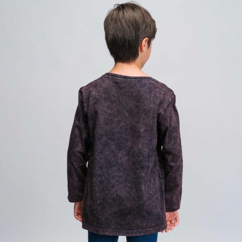 Harry Potter langærmet T-shirt til drenge - mørkegrå, 12 år, 100% bomuld