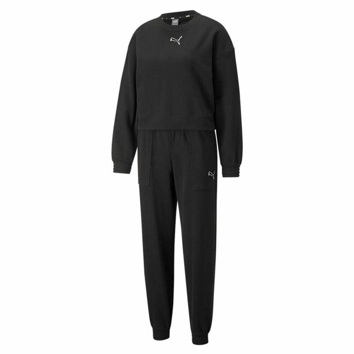 Træningsdragt til kvinder Puma Loungewear W Sort XS