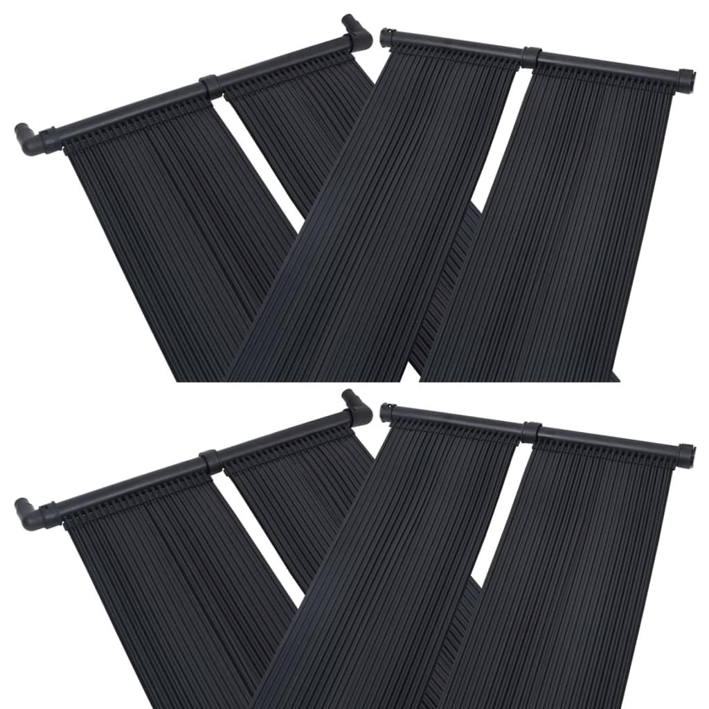 Soldrevne varmepaneler til pool 4 stk. 80x310 cm