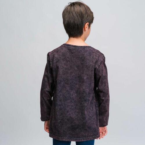 Langærmet T-shirt til Børn Harry Potter Grå Mørkegrå 14 år