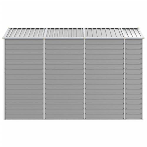 Haveskur 191x300x198 cm galvaniseret stål lysegrå