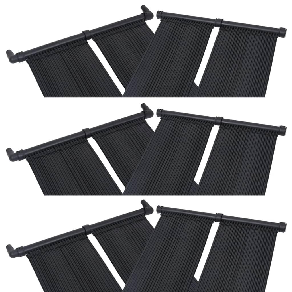 Soldrevne varmepaneler 6 stk. 80x310 cm