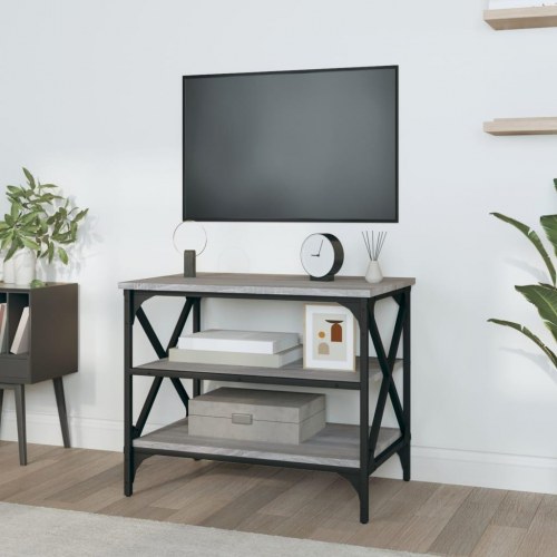 Tv-bord 60x40x50 cm konstrueret træ grå sonoma-eg