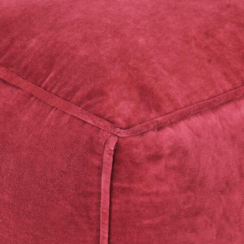 Puf 40x40x40 cm bomuldsvelour lyserød