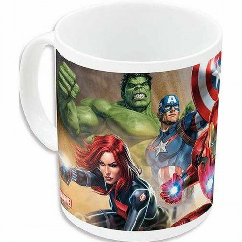 Krus Marvel Avengers - hvid/rød keramik, 350 ml