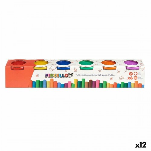Modellervoks sæt - 6 farver (12 enheder)