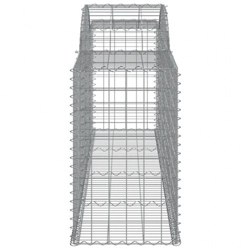 Buede gabionkurve - 2 stk. 300×50×80/100 cm i galvaniseret jern