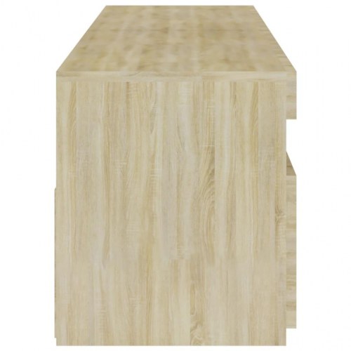 Tv-borde 2 stk. med LED-lys 75×35×40 cm - sonoma-eg