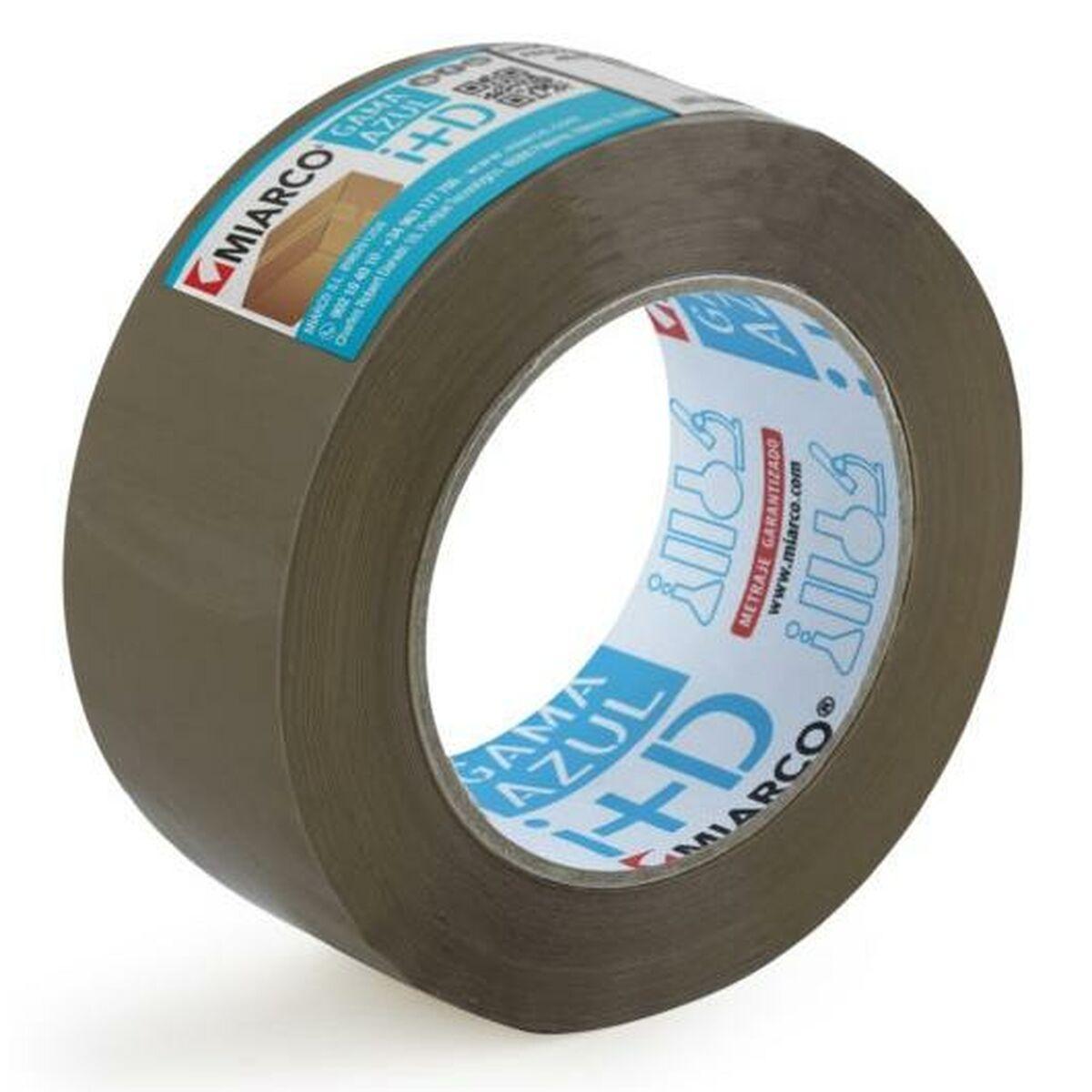 MIARCO pakketape brun 48 x 66 - 6 ruller selvklæbende