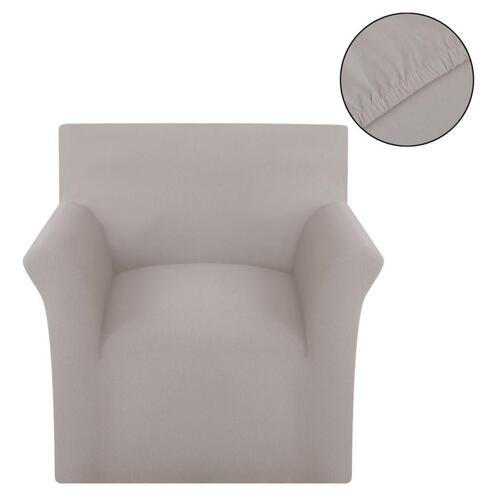Sofaovertræk, stræk, beige, bomuldsjersey