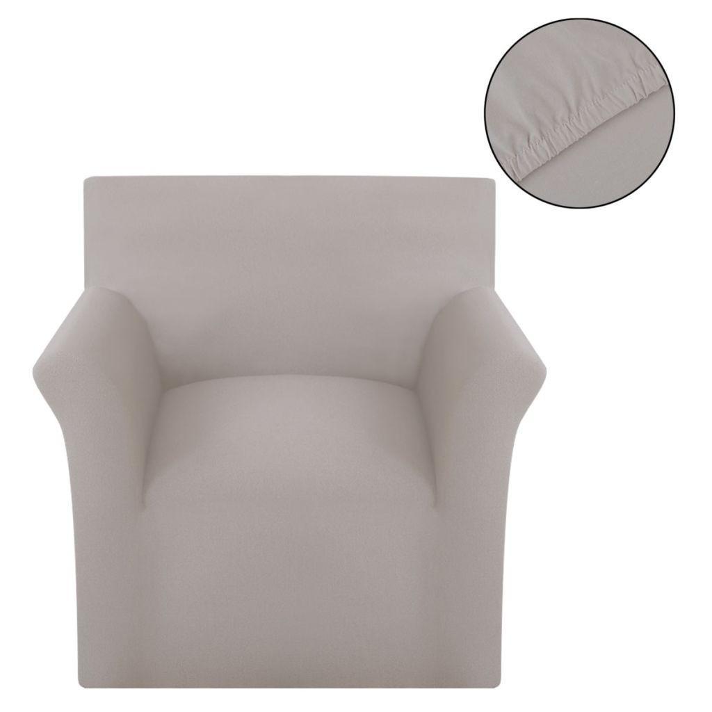 Sofaovertræk, stræk, beige, bomuldsjersey