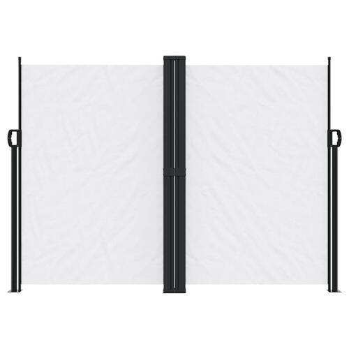Sammenrullelig sidemarkise 180x600 cm hvid