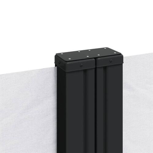 Sammenrullelig sidemarkise 180x600 cm hvid