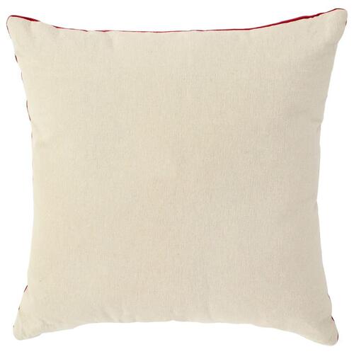 Puder 2 stk. bomuldsfløjl 45 x 45 cm rød