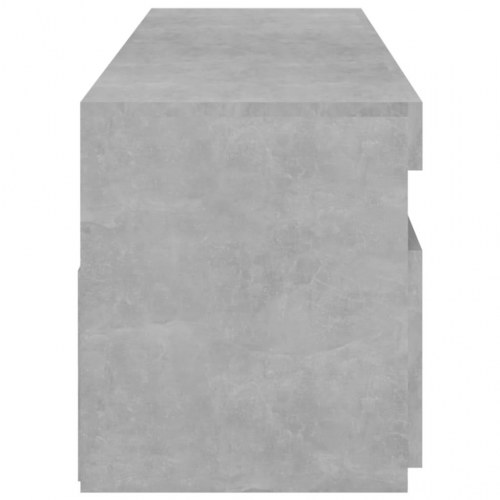 Tv-borde med LED-lys, 2 stk. - 75×35×40 cm, betongrå