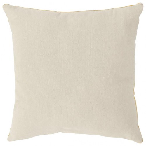 Puder 2 stk. bomuldsfløjl 45 x 45 cm gul