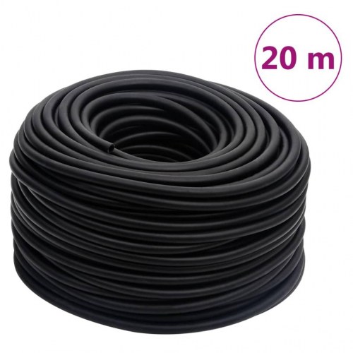 Hybrid luftslange 20 m - gummi/PVC, 0,6" (15 mm) - sort
