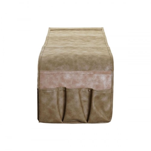 Fjernbetjeningsholder - brun/beige, polyuretan, 30 × 0,5 × 90 cm