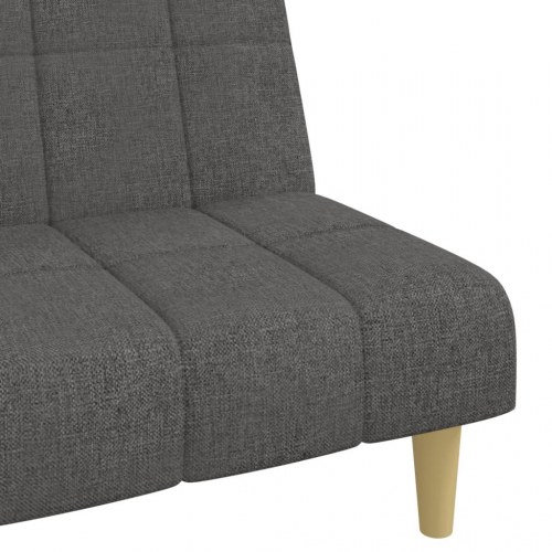 2-personers sovesofa i stof - mørkegrå, sofa der bliver til seng