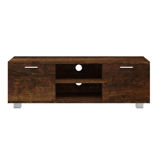 Tv-bord 120x40,5x35 cm konstrueret træ røget egetræ