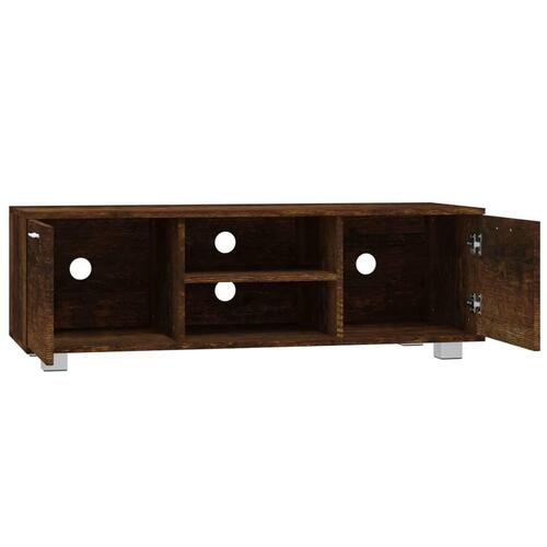 Tv-bord 120x40,5x35 cm konstrueret træ røget egetræ
