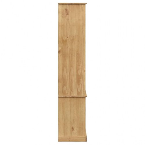 Bogreol VIGO 85×35×170 cm - massivt fyrretræ med låger