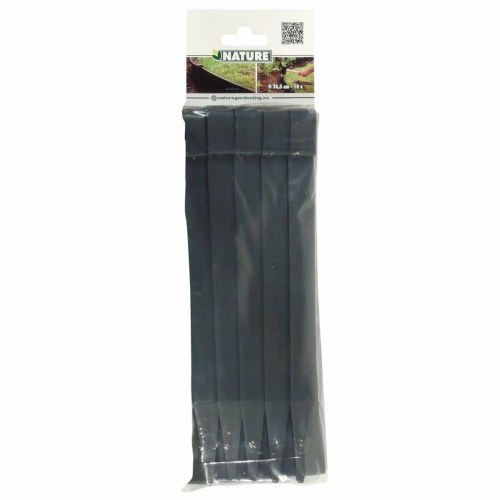 Hegnstolper/Pløkker Nature 6040638 - sort plast, 10 stk.