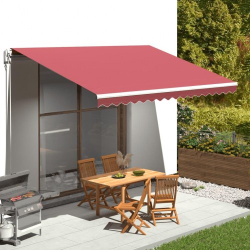 Udskiftningsdug til markise 4,5 × 3 m - bordeaux