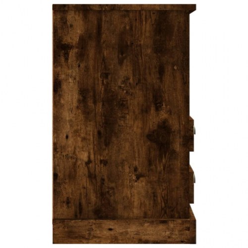 Sengeborde 2 stk. 43 x 36 x 60 cm - røget egetræsfarve
