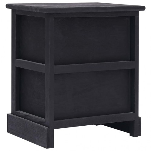 Natborde - 2 stk. i sort kejsertræ, 38 × 28 × 45 cm