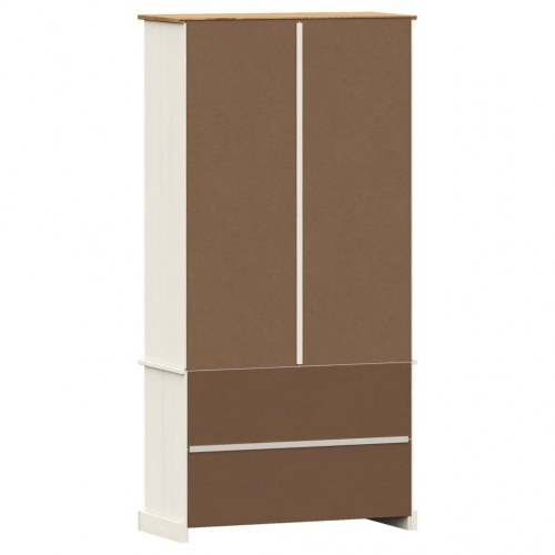 Bogreol VIGO 85×35×170 cm - massivt fyrretræ, hvid