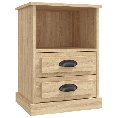 Sengeborde 2 stk. 43x36x60 cm sonoma-eg
