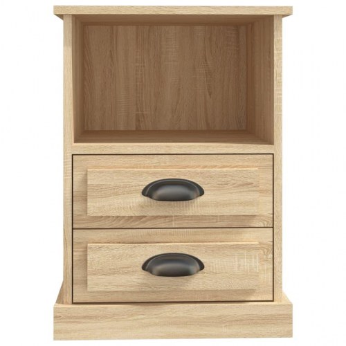 Sengeborde 2 stk. 43x36x60 cm sonoma-eg