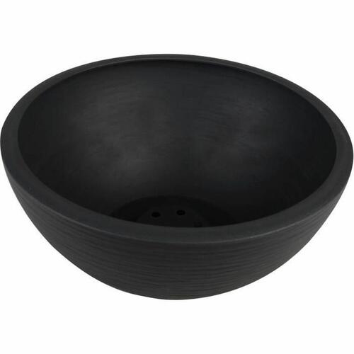 Urtepotte EDA Sort Antracit Ø 25 cm