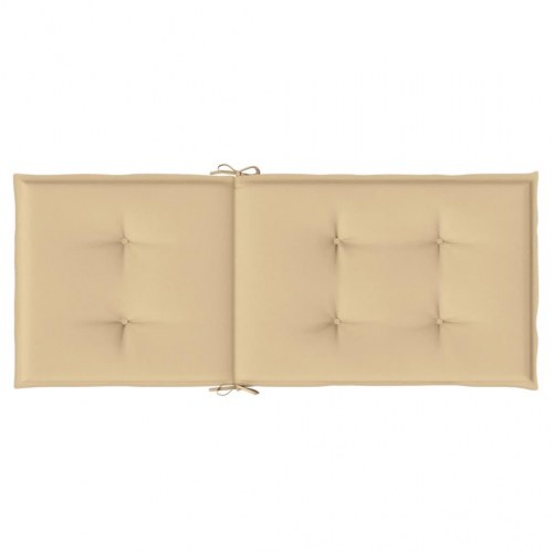 Stolehynder med høj ryg 6 stk. - meleret beige 120 x 50 cm