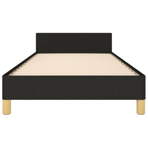 Sengeramme med sengegavl 90x200 cm - sort