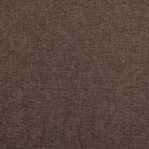 Mørklægningsgardin med kroge hør-look 290x245 cm gråbrun