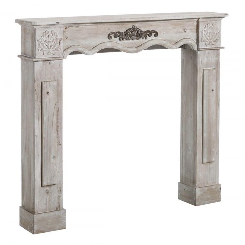 Kamin Hvid Gran Træ MDF 116 x 20 x 102 cm 82 x 77 cm