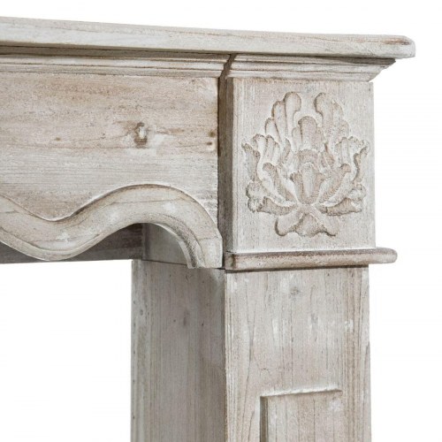 Kamin Hvid Gran Træ MDF 116 x 20 x 102 cm 82 x 77 cm