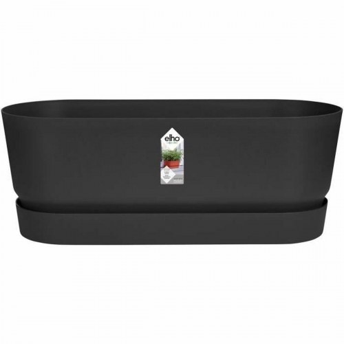 Elho Greenville Oval plantekasse - sort 50 cm